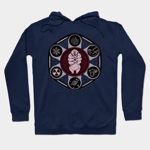 All powerful Tardigrade Hoodie by AdventureWizardLizard